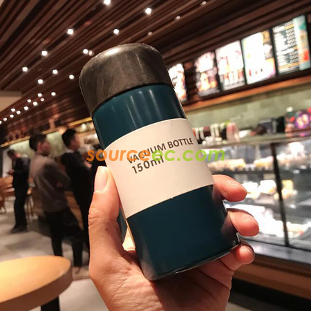 Customization Wood Grain 304 Stainless Steel Thermos Cup Promotional Products
