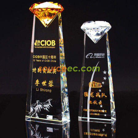 Customization Crystal Trophy Promotional Products