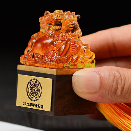 Customization Coloured Glaze Wooden Stamp Promotional Products