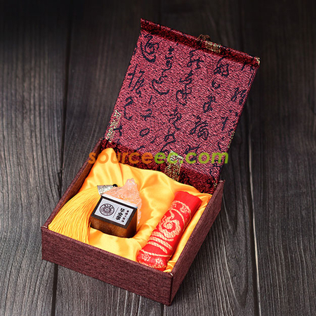 Customization Coloured Glaze Wooden Stamp Promotional Products
