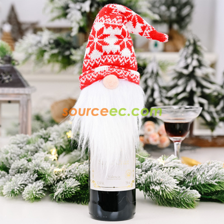 Customization Santa Hat For Bottles Promotional Products