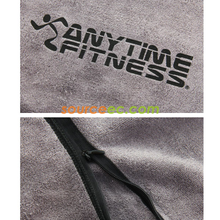 Customization Gym Towel with Zipper Pocket Promotional Products