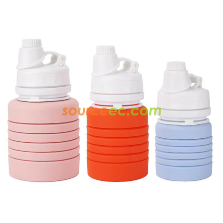 Customization Silicone Folding Handy Sports Water Bottle Promotional Products