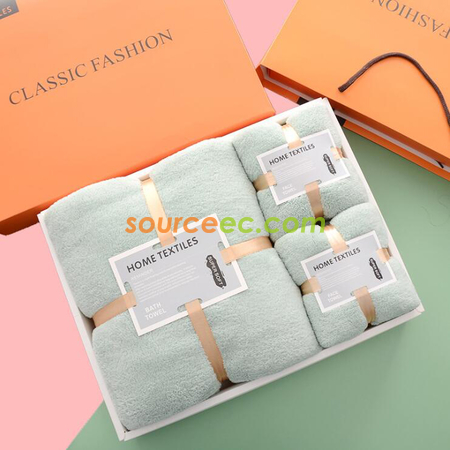 Customization Coral Velvet Towel Gift Box Promotional Products