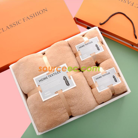 Customization Coral Velvet Towel Gift Box Promotional Products