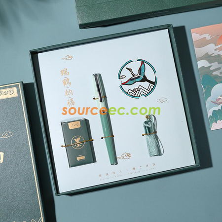 Customization Gift Pen Bookmark Fortune Koi Gift Box Set Promotional Products