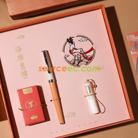 Customization Gift Pen Bookmark Fortune Koi Gift Box Set Promotional Products