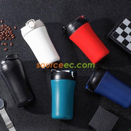 Customization Double Mouth Insulated Coffee Cup Promotional Products