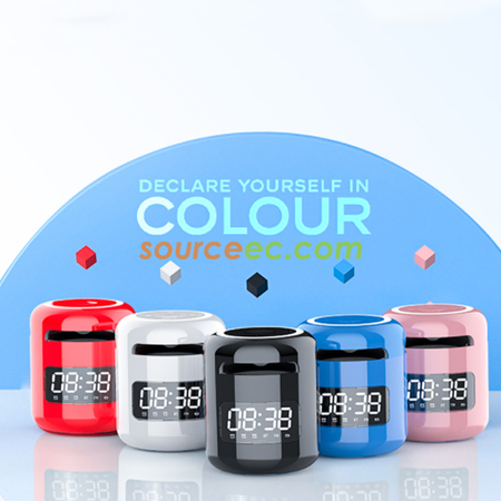 Customization Bluetooth Speaker  With Clock Promotional Products