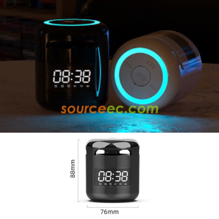 Customization Bluetooth Speaker  With Clock Promotional Products
