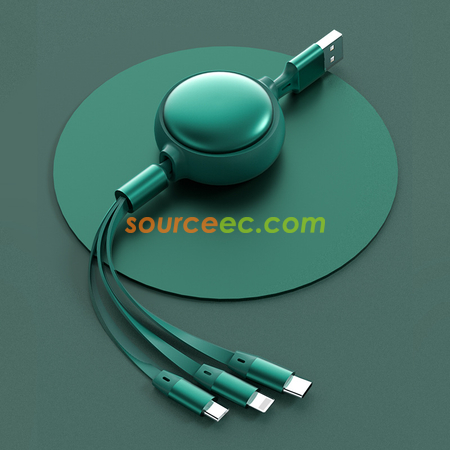 Customization Makaron Three In One Telescopic Data Line Promotional Products