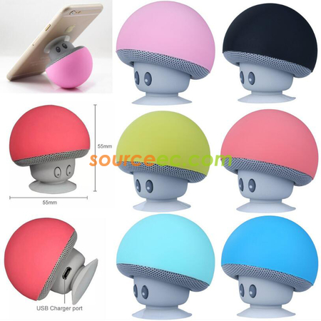Customization Bluetooth Mushroom Suction Cup Small Speaker Promotional Products