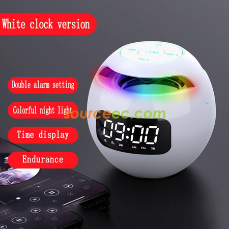 Customization Round Colorful Clock Bluetooth Speaker Promotional Products