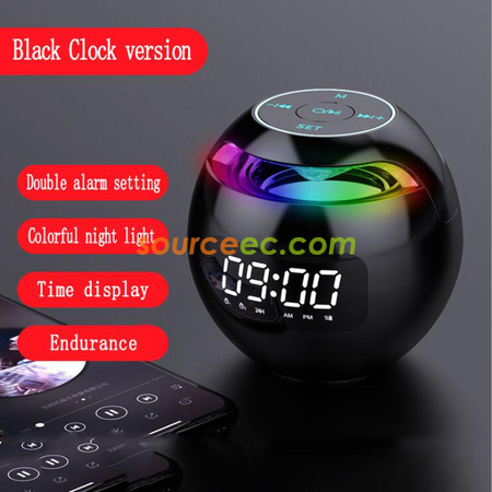 Customization Round Colorful Clock Bluetooth Speaker Promotional Products
