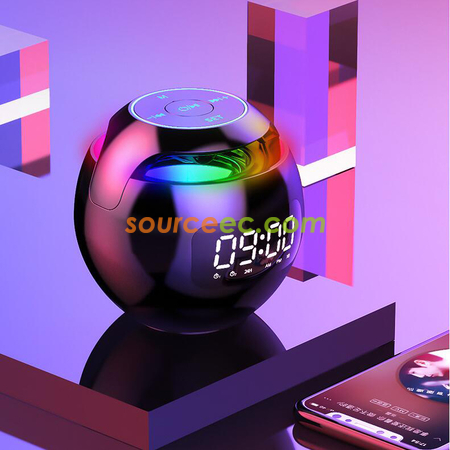 Customization Round Colorful Clock Bluetooth Speaker Promotional Products