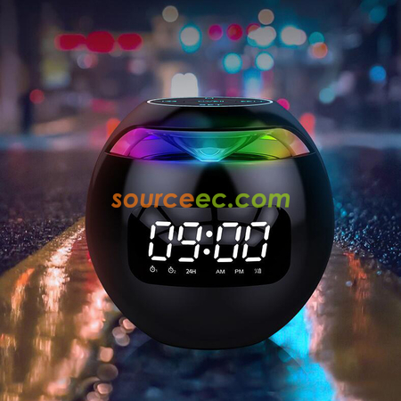 Customization Round Colorful Clock Bluetooth Speaker Promotional Products