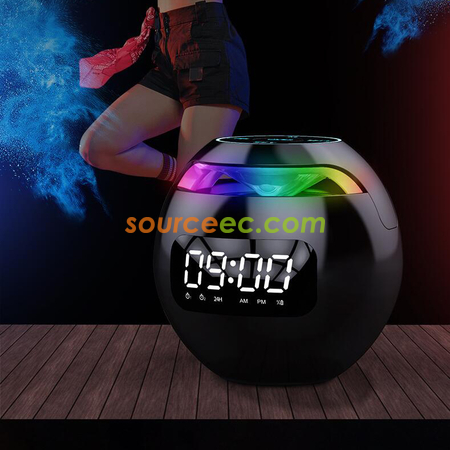 Customization Round Colorful Clock Bluetooth Speaker Promotional Products