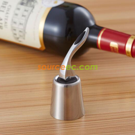 Customization Stainless Steel Red Wine Stopper Promotional Products