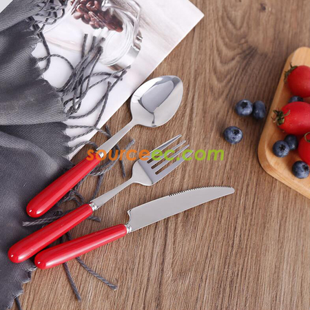 Customization Stainless Steel Tableware With Ceramic Handle Promotional Products