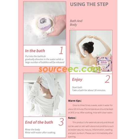 Customization Bath Ball Salt Promotional Products