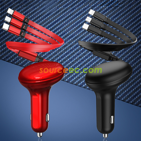 Customization Three In One Car Charger Promotional Products
