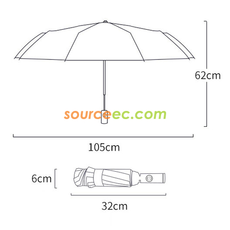 Customization Three-folding Umbrella Promotional Products