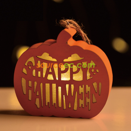 Customization Wooden Pumpkin Lamp Promotional Products
