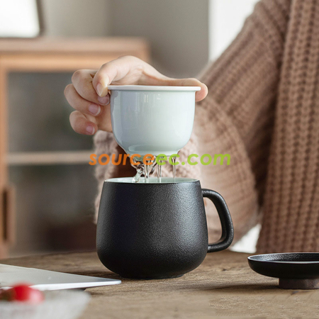 Customization Ceramic Cup With Infuser Promotional Products