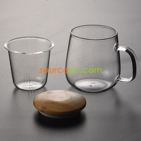 Customization Glass Cup with Infuser Promotional Products