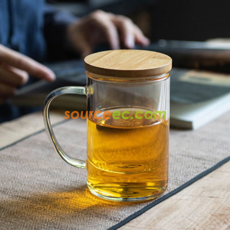 Customization Glass Cup with Infuser Promotional Products