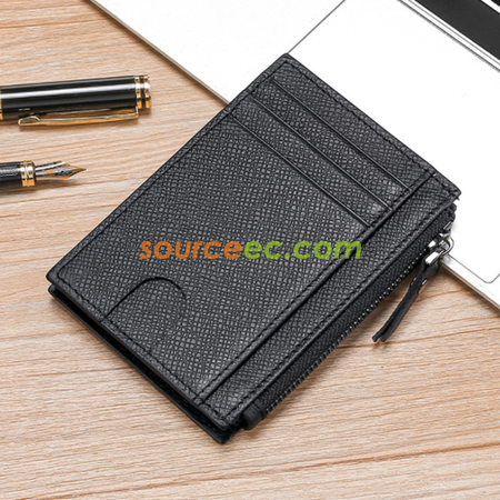 Customization Antimagnetic leather Coin Purse Promotional Products