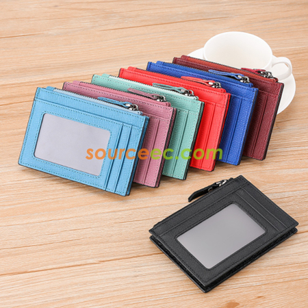 Customization Antimagnetic leather Coin Purse Promotional Products