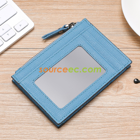 Customization Antimagnetic leather Coin Purse Promotional Products