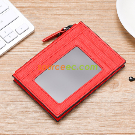 Customization Antimagnetic leather Coin Purse Promotional Products