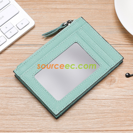 Customization Antimagnetic leather Coin Purse Promotional Products