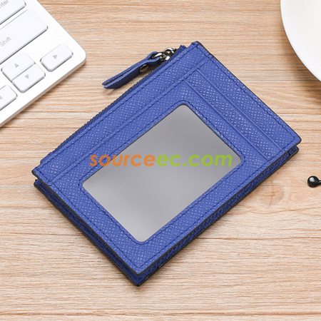 Customization Antimagnetic leather Coin Purse Promotional Products
