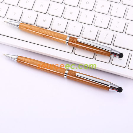 Customization Touch Screen Bamboo Ballpoint Pen Promotional Products