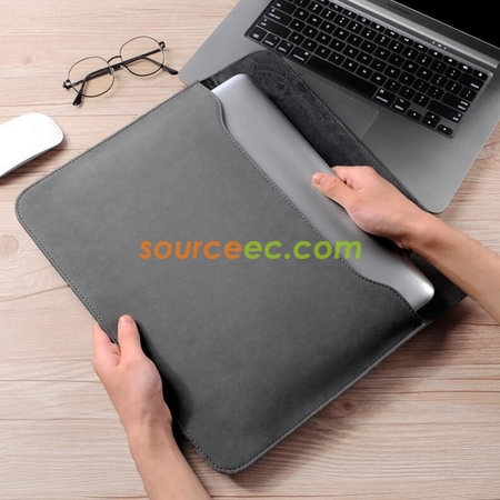 Customization Frosted Ultra-Thin Faux Leather Laptop Bag Promotional Products