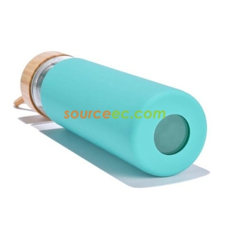 Customization Glass with Bamboo Lid Promotional Products