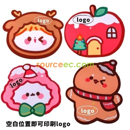 Customization Cartoon Christmas Mouse Pad Promotional Products