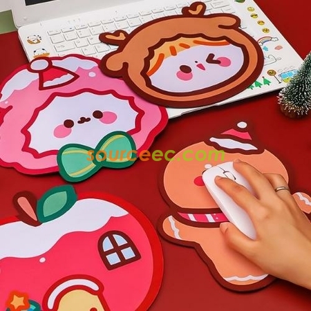 Customization Cartoon Christmas Mouse Pad Promotional Products
