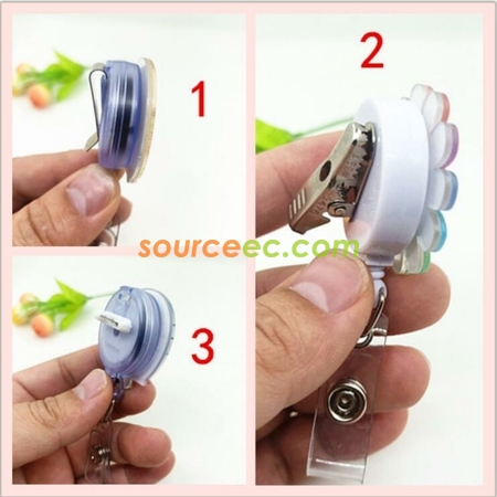 Customization Color Printing Acrylic Retractable Buckle Promotional Products