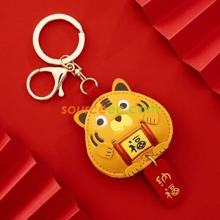 Customization Good Luck PTiger Keyring Promotional Products