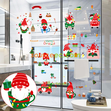Customization Christmas Static Stickers Promotional Products