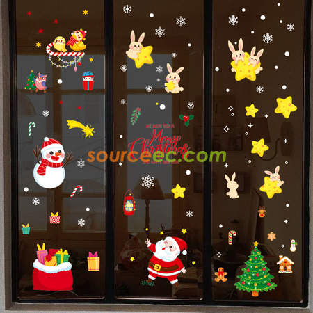 Customization Christmas Static Stickers Promotional Products