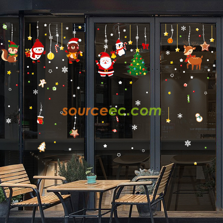 Customization Christmas Static Stickers Promotional Products