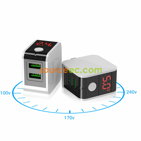 Customization Dual-USB Travel Adapter Promotional Products