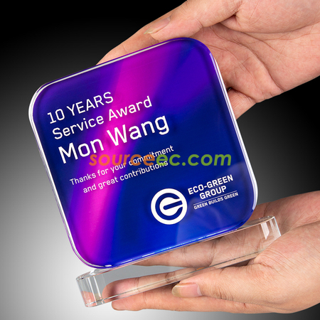 Customization White Jade Crystal Award Promotional Products