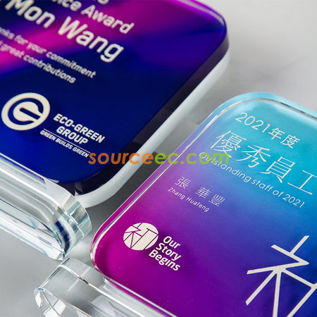 Customization White Jade Crystal Award Promotional Products