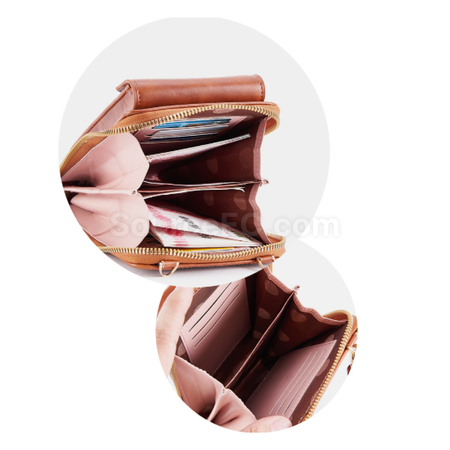 Customization PU Wallet With Touch Phone Bag Promotional Products